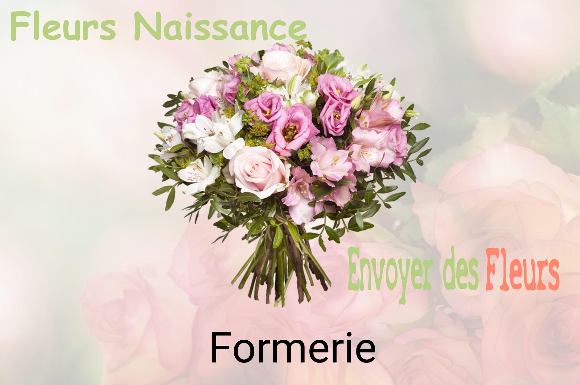 Bouquet de fleurs de naissance livré à Formerie